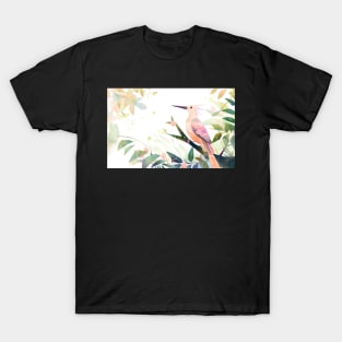 Whimsical and Cute Watercolor Bird T-Shirt